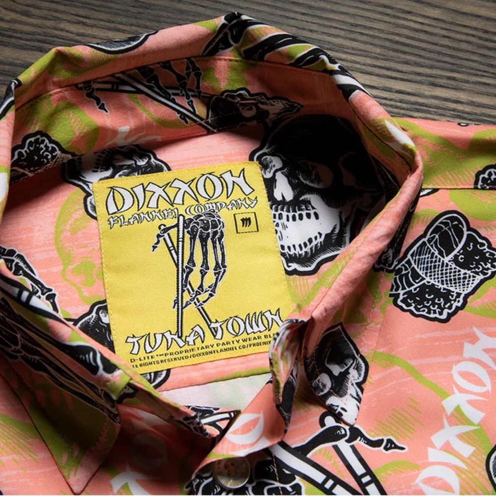 NWOT DIXXON “Tuna Town” Party Shirt